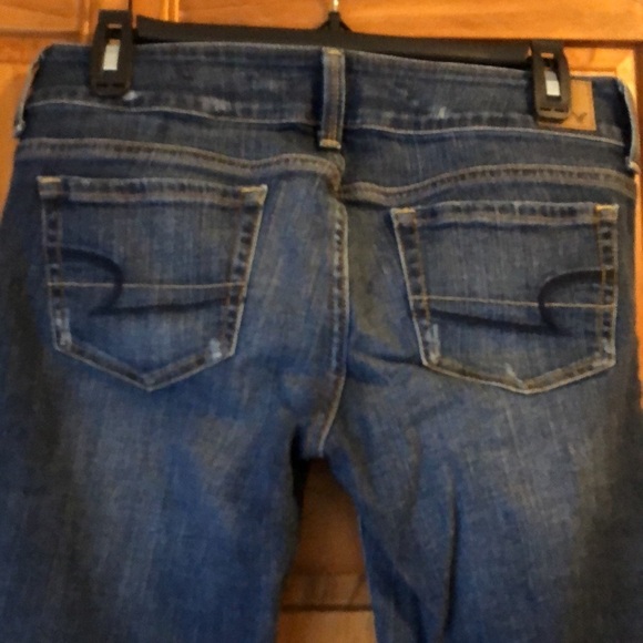 American Eagle Outfitters Dark Wash Jean Capris 4 - Picture 2 of 5